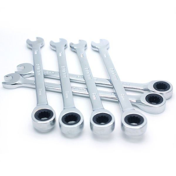 

1pc 8-19mm tubing flexible ratchet wrench spanner combination wrench flex-head metric oil flexible open end wrenches tools