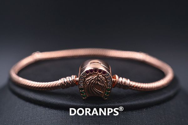 

браслет дизайнер doranps марка для женщин 18k розовые ювелирные изделия золотой браслет змея цепи подарки, Black