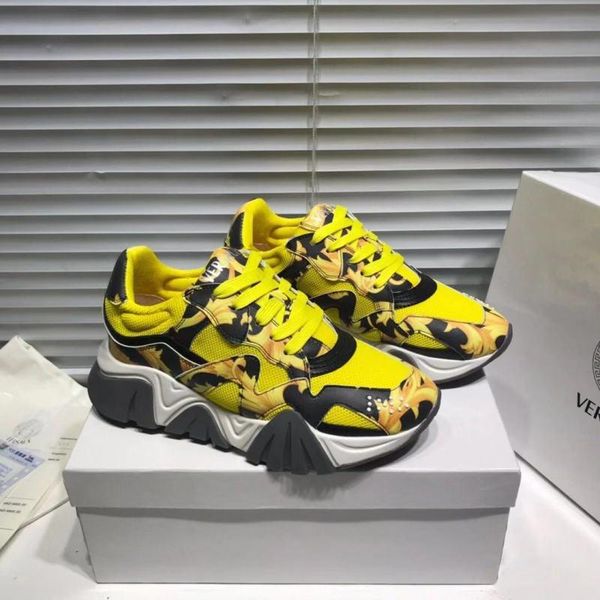 

new luxury designer mens trainers leather casual shoes women sneakers men shoes genuine leather fashion mixed color original box size 35-45, Black
