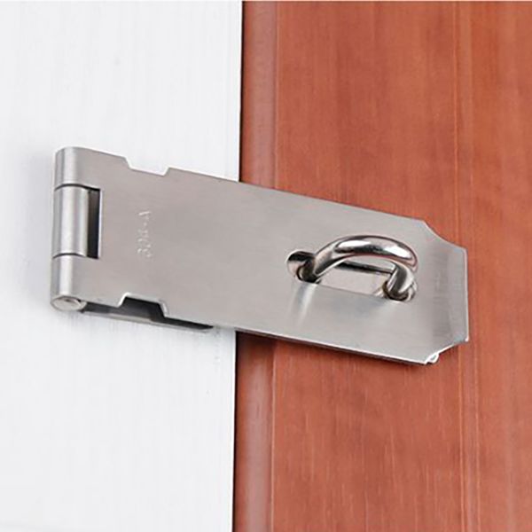 

2pcs stainless steel door hasp 90 degree easy install home latch lock safety
