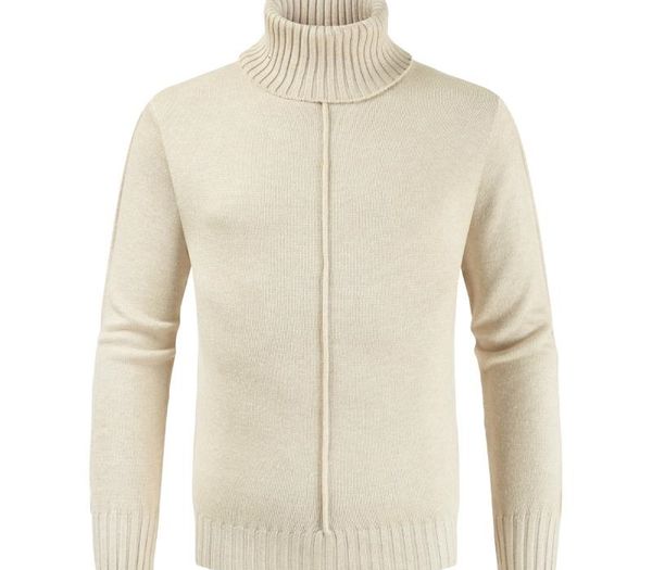 

mjartoria men's autumn and winter turtleneck sweater solid color pullover long sleeve knitted men's casual sweater sh190930, White;black