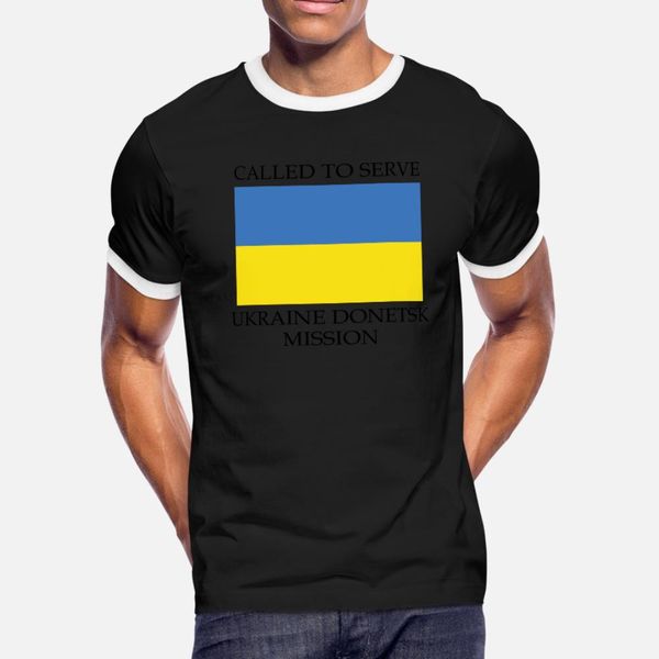 

ukraine donetsk lds mission called to serve flag t shirt men character cotton size s-3xl unique famous casual spring autumn pictures
