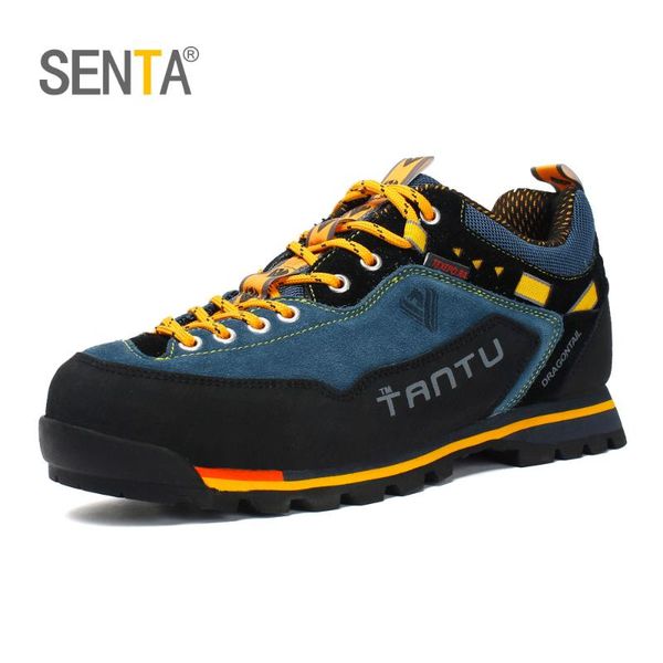 

outdoor men hiking shoes leather trekking shoes breathable hiking boots men sneakers anti-slip sport mountain climbing