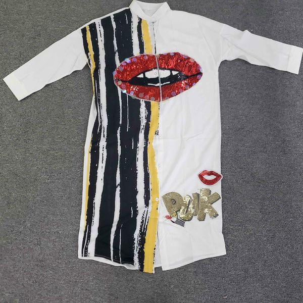 

womens shirts dresses summer spring women dresses casual funny partern print shirt dress long sleeve skirt for lady 6 color, Black;gray