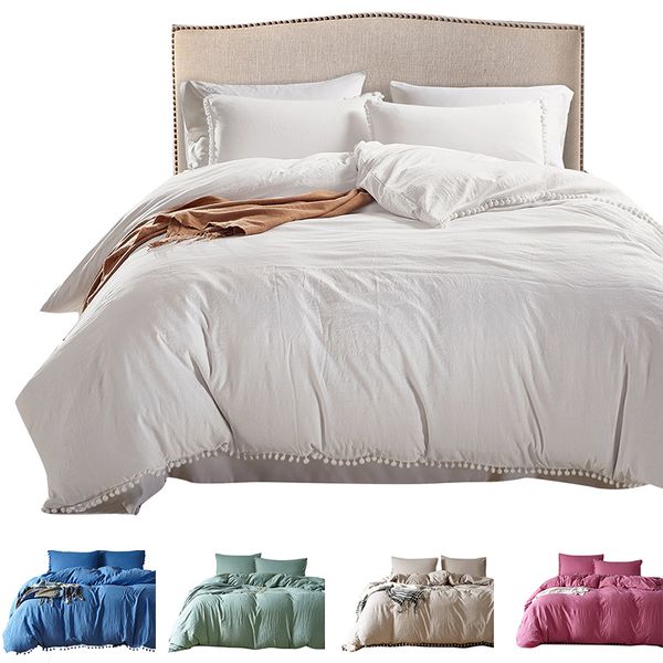 

fashion simple style home bedding sets bed linen duvet cover sheet bedding set king single  bed set 2020 new pillowcase