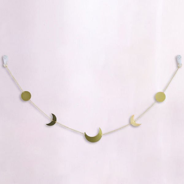 

stars moon background wall home decor bedroom hanging pendant with metal chain