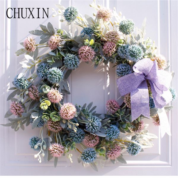 

50cm artificial garland onion ball hanging decoration home door wall jewelry wedding decoration wreath christmas gift flower