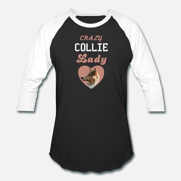 

collie crazy collie lady t shirt men create cotton s-xxxl clothing interesting casual spring autumn cool shirt