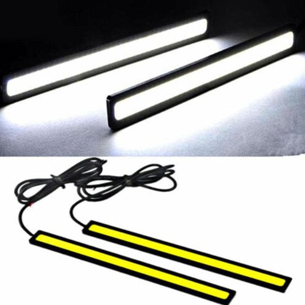 

автомобиль styling ultra bright led дневные ходовые огни 17см водонепроницаемого авто drl cob вождения туман лампа 2 шт продажи