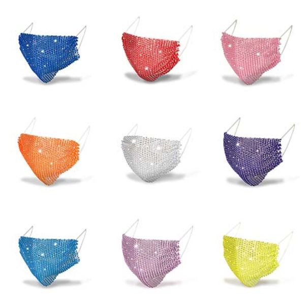 

fashion bling bling sequins protective mask pm2.5 dustproof mouth masks washable reusable women face mask 15 styles#16411