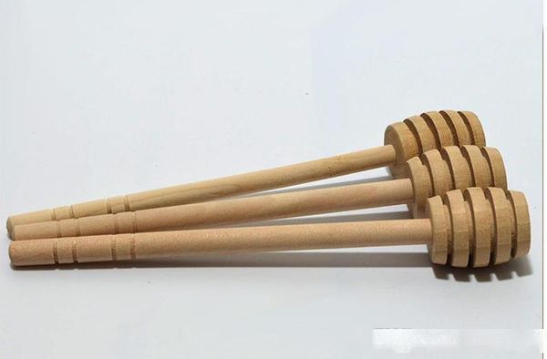 

200pcs/lot new arrive mini 15cm long wooden honey dippers wedding favors honey dipper spoon gift ing