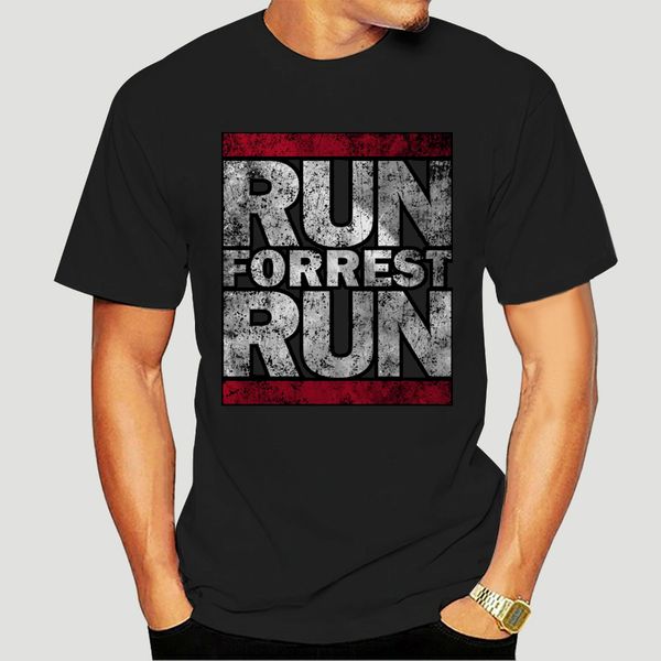 

run forrest run t-shirt run fun shirt dmc lauf forrest lauf gump movie quote 100% short sleeve o-neck tee t shirts-3395a