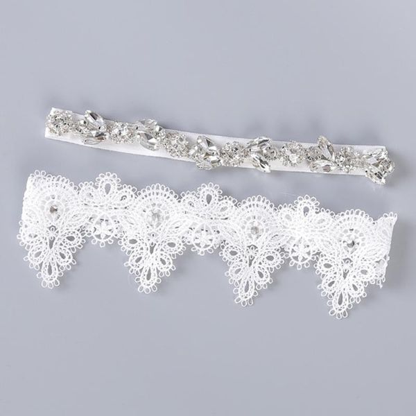 

european style embroidery beading leg belt gift women bridal garters flower female thigh ring party wedding sexy, Black