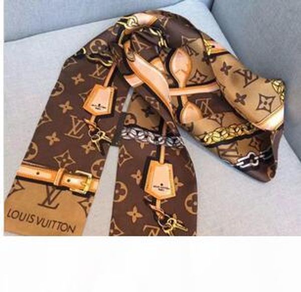 

designer silk handbag bag scarf headbands new luxury women silk scraves 100% grade silk bag scarf hair bands 7x120cm choose, Blue;gray