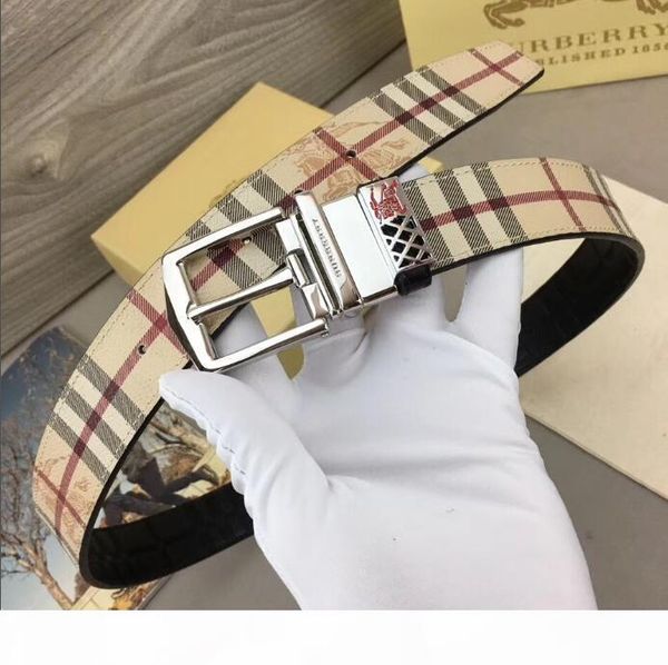 

2018new designer pattern casual belts with box f big buckle fashion brand genuine leather mens belts ing, Black;brown