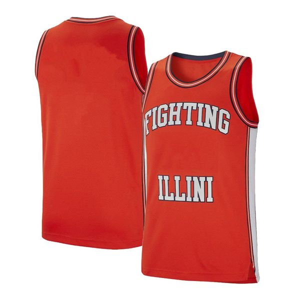 

customized stitched men's illinois fighting illini iowa hawkeyes maryland terrapins college basketball jersey black red white