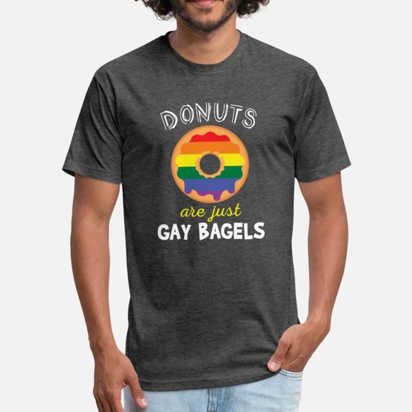 

смешной пончик просто гей сушка lgbtq pride gi тенниска мужчина customize футболка s-xxxl подходит интересной нового стиль весна осень обычн