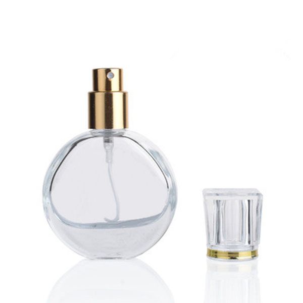 

10pc 25ml round mini glass perfume bottle women portable refillable travel cosmetics spray atomizer empty cologne perfume bottle