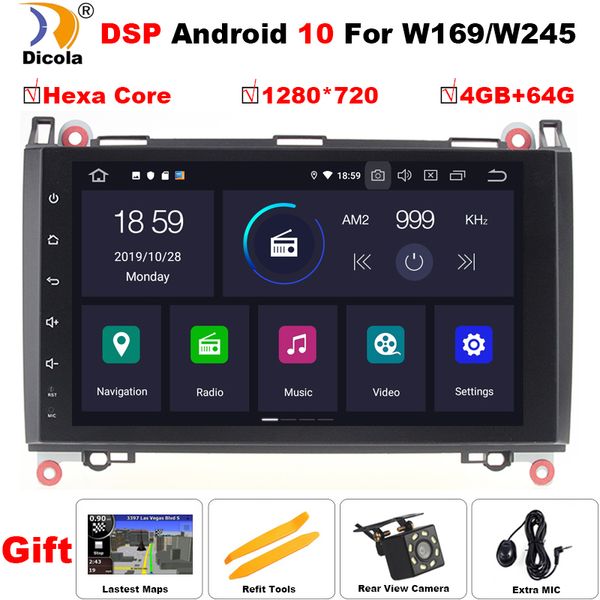 

8" hd px6 android 10 2 din car radio for b200 sprinter w906 w639 ab class w169 w245 viano vito radio gps navi 4gb car dvd