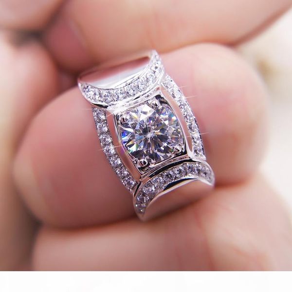 

victoria wieck size 8 9 10 11 12 13 luxury jewelry 925 sterling silver round cut white sapphire cz diamond wedding engagement band ring gift