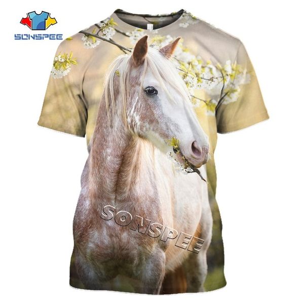 

summer animal horse homme pullover clothing 3d print shirts aesthetic kawaii oversized men clothing