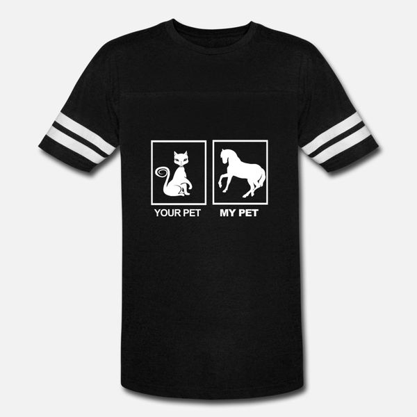 

horse lover your pet is a cat my pet is a hor t shirt men design cotton crew neck basic solid sunlight comfortable spring autumn shirt
