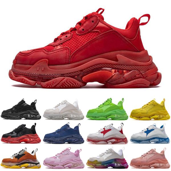 

triple s sneakers men women fashion casual shoes vintage black white mens womens platform luxe tennis trainers jogging walking