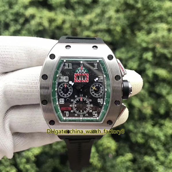 

items 50mm x 40mm rm 011 rm011 flyback stainless steel rubber bands transparent mechanical automatic mens watch watches, Slivery;brown