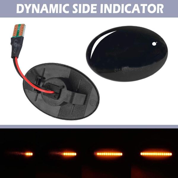 

pair dynamic led side marker lights 12v flowing turn signal light blinker for transit 94-00 for fiesta iii tourneo