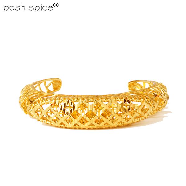 

1pcs ethiopian bride bracelet for women gold color wholesale dubai bracelet arabic african luxury wedding jewelry gift, Black