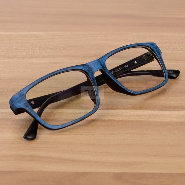 

glasses men and women wooden pattern fashion retro optical spectacle eyeglasses glasses frame vintage eyewear fml, Black