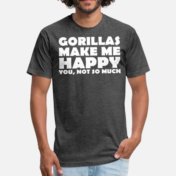 

funny gorilla t shirt men graphic cotton s-3xl family graphic basic spring natural