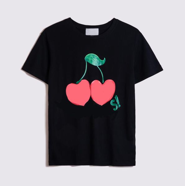 

20ss letter printed in fruit t shirt men women made in italy summer tee fashion street short sleeve casual crew neck clothes homme, White