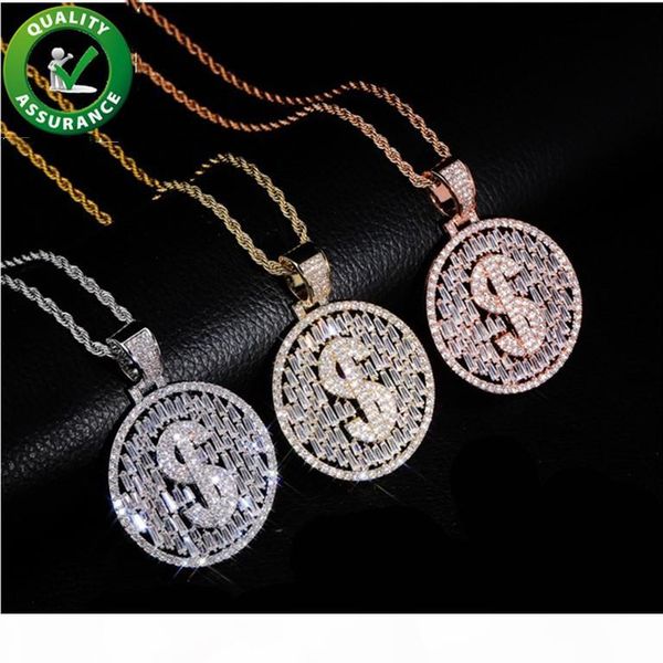 

mens iced out hip hop chain pendants luxury designer necklace hiphop jewelry bling diamond pendant custom charms rapper fashion accessories, Silver