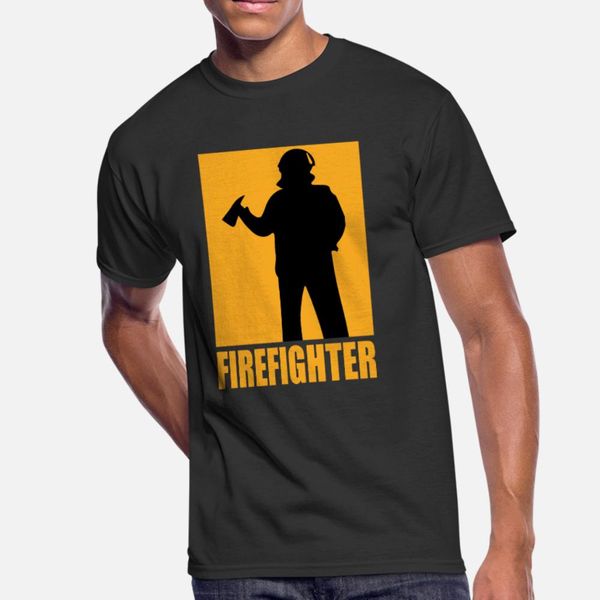 

firefighter design t shirt men custom cotton s-xxxl pattern crazy new fashion spring autumn leisure shirt