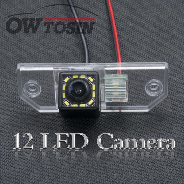 

12 led light car reverse rear view camera for mondeo c-max focus focus ii 2 fiesta s-max backup parking waterproof