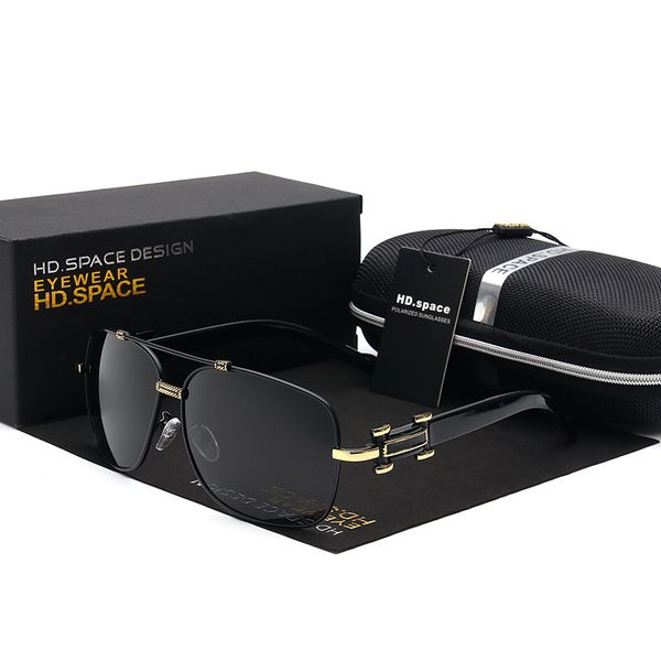 

sunglasses hd.space fashion polarized men's uv400 men driver protective sun glasses 2021, White;black
