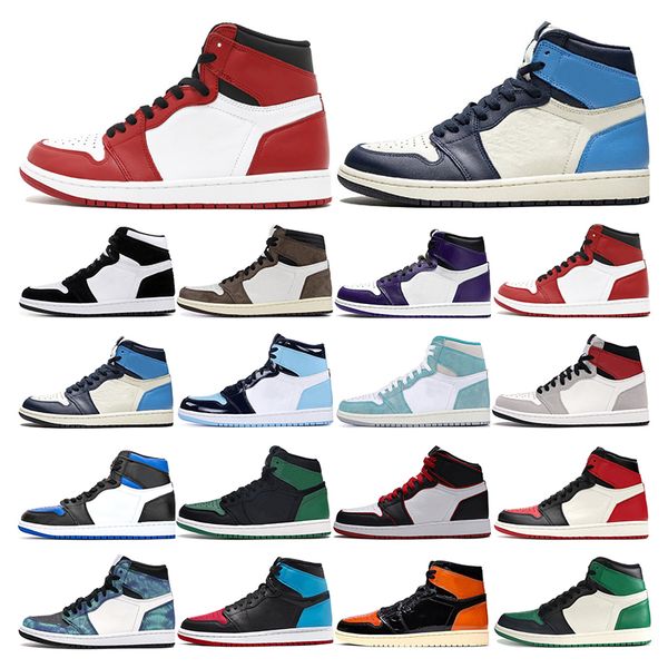 

new mens sneakers basketball shoes 1s unc obsidian ture green twist court purple light smoke grey women sports trainers fashion outdoor