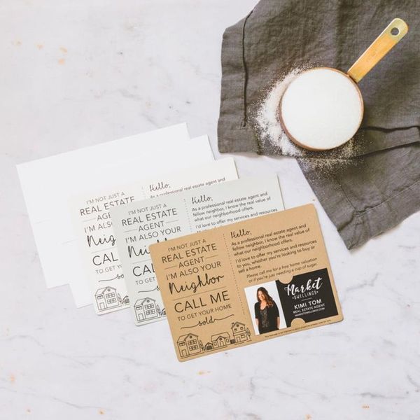 

greeting cards custom businesspost card set of i'm not just a real estate agent promotional business marketing