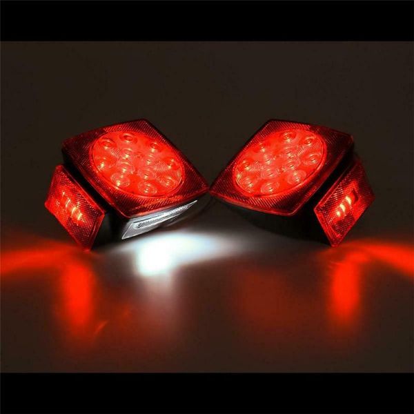 

2pcs led light 12v led trailer light kit multi-function tail lights submersible signal lamp lights truck