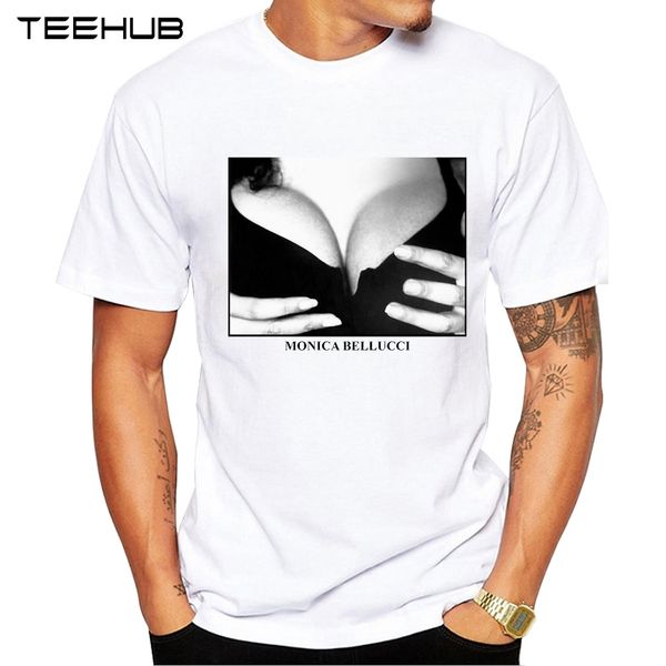 

teehub men's new fashion monica bellucci design short sleeve t-shirt cool printed hipster tee shirts