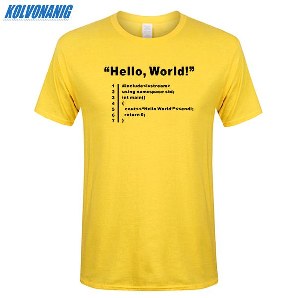 

clothes for men hello world geek team programmer funny t shirt men cotton short sleeve o-neck hip hop t-shirt punk