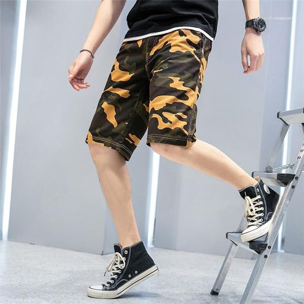 

cargo shorts summer designer knee length middle waist with pockets 8colors plus size male streetwear camouflage casual mens, White;black