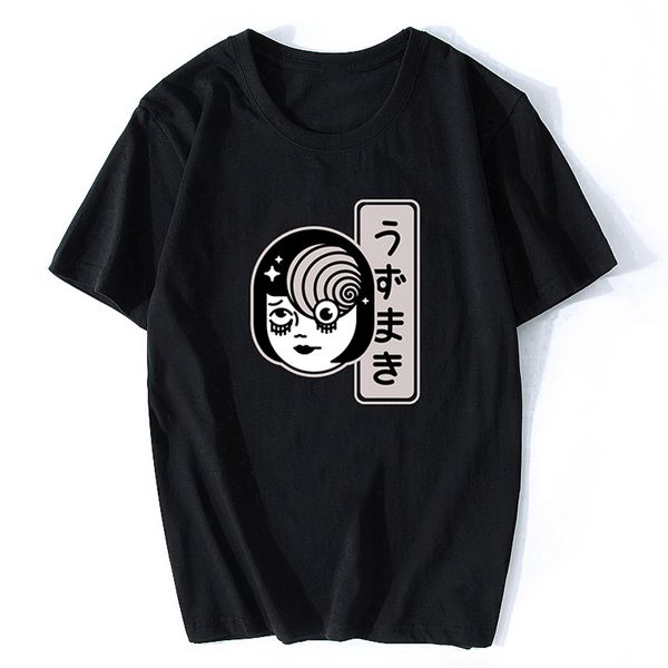 

tomie junji ito uzumaki spiral t-shirt horror manga tomie tshirt men short anime japanese t-shirt men's clothes designs
