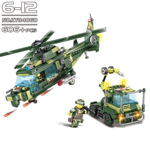 

small particle army air defence series troops building blocks brick helicopters militarys tanks model toy for kids boys educational gift 07