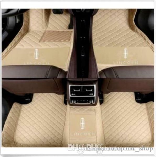 Geeignet für 2007–2019 Lincoln Continental MKC MKT MKS MKX MKZ Auto-Fußmatten, wasserdichtes Fußpolster für den Innenraum des Autos3032