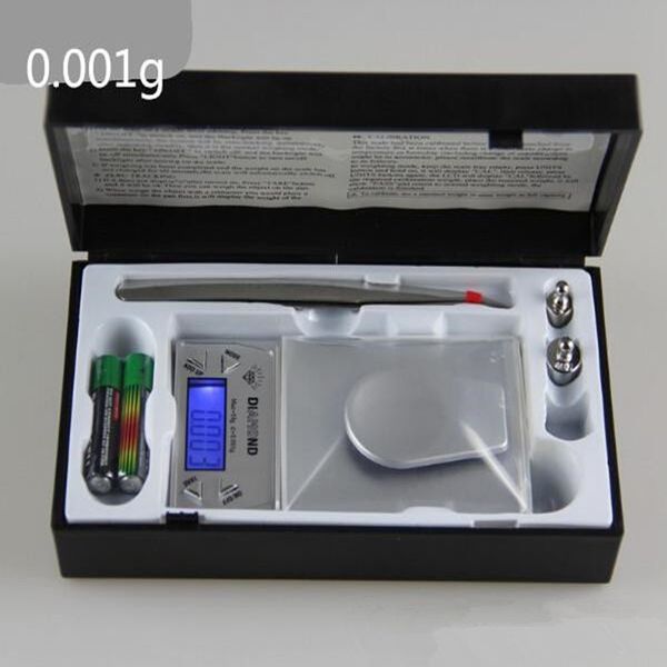 

50g 20g 10g 0.001g mini electronic digital jewelry scale balance pocket gram lcd display with poise weight + tweezer hot