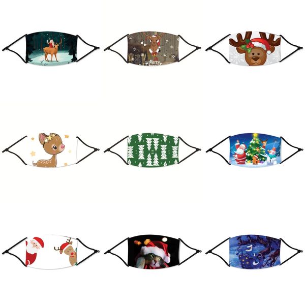

fashion cotton face christmas masks with breath valve pm2.5 mouth christmas mask anti-dust reusable fabric christmas mask with 1 f#78933, Black