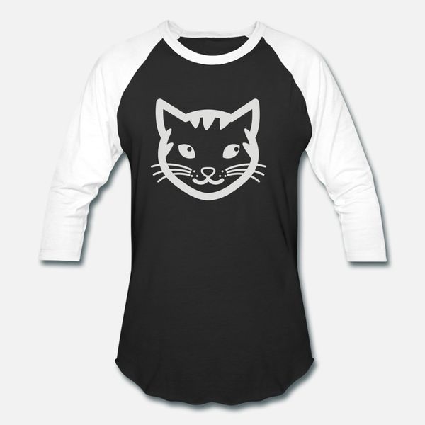 

cat face t shirt men interesting 100% cotton round neck standard interesting funny summer style standard shirt