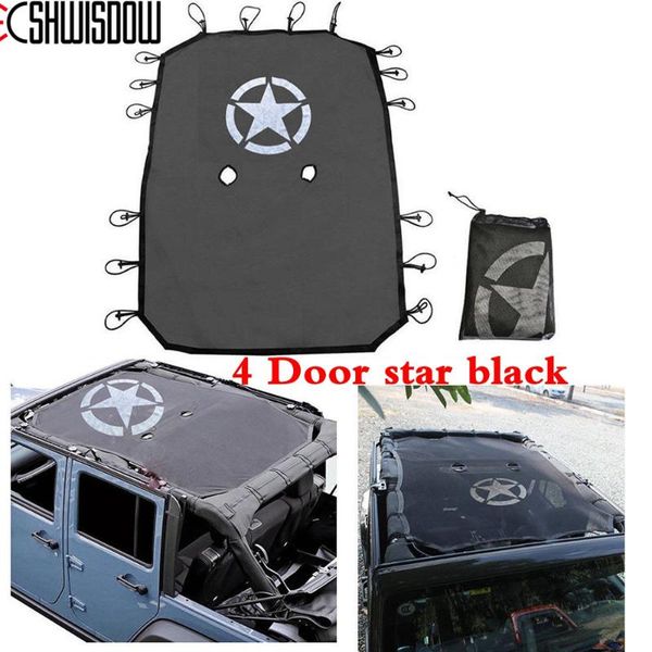 

sunshade sunscreen for wrangler durable polyester mesh shade cover provides uv sun protection for your 2-door 4-door jk
